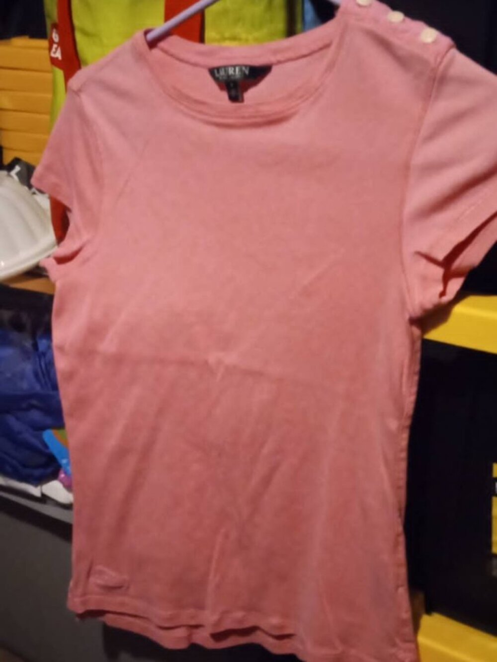 lauren ralph lauren pink top small